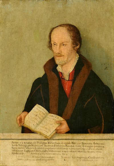 Portret van Philipp Melanchthon door Lucas Cranach the Younger