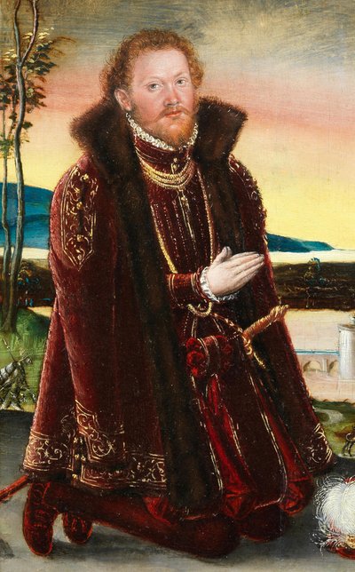 Portret van prins Joachim Ernst van Anhalt door Lucas Cranach the Younger