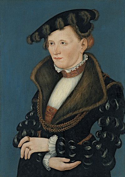 Portret van een vrouw, 1539 door Lucas Cranach the Younger