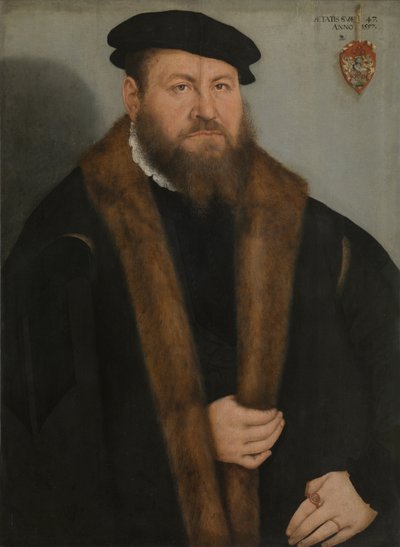 Portret van een man, 1557 door Lucas Cranach the Younger