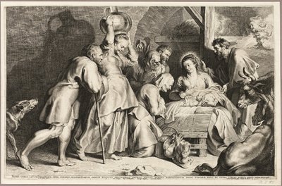 Aanbidding van de herders door Lucas Emil Vorsterman