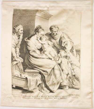De Heilige Familie met Sint Jan en Sint Elizabeth door Lucas Emil Vorsterman