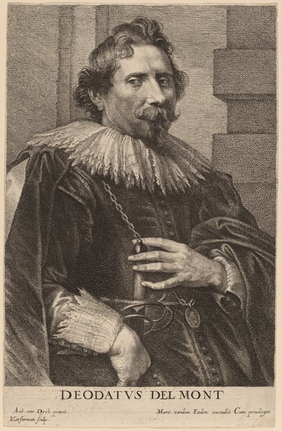 Deodat Delmont door Lucas Emil Vorsterman after Sir Anthony van Dyck