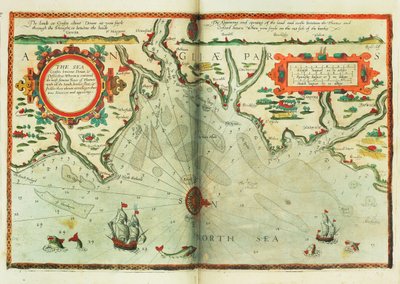 De zeekusten tussen Dover & Orfordness: waarin de meest beroemde rivier de Theems met alle zandbanken, banken, vlakten en ondiepten daar omheen volgens hun ware situatie en verschijning door Lucas Janszoon Waghenaer