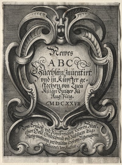 Nieuw ABC Boekje, 1627 door Lucas Kilian