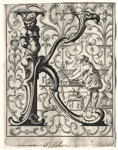 Nieuw ABC-boekje: K, 1627 door Lucas Kilian