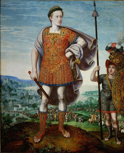 Aartshertog Matthias als Scipio Africanus de Oudere, 1580 door Lucas Valckenborch van