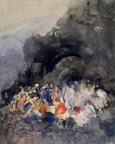 Groep figuren door Eugenio Lucas Velázquez