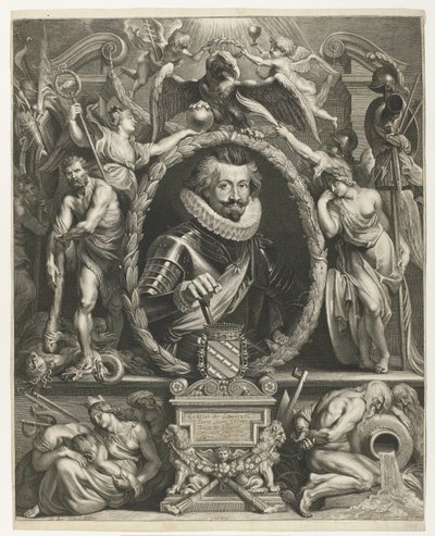 Portret van Charles-Bonaventure de Longueval, graaf van Bucquoy door Lucas Vorsterman (I)