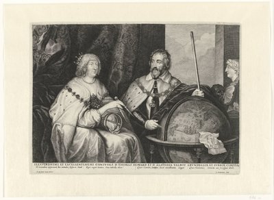 Thomas Howard, 2e graaf van Arundel en zijn vrouw Alatheia Talbot door Lucas Vorsterman (I)