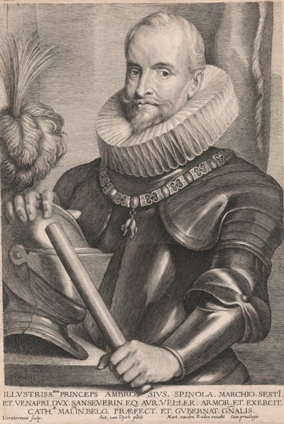 Ambrosius Spinola Marchio Sesti et Venafri door Lucas Vorsterman