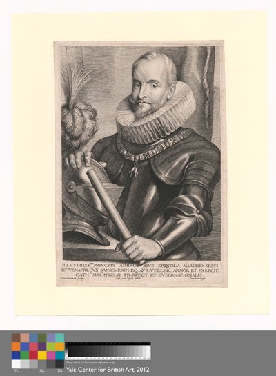 Illustrissmus Princeps Ambrosius, Spinola, Marchio Sest I door Lucas Vorsterman