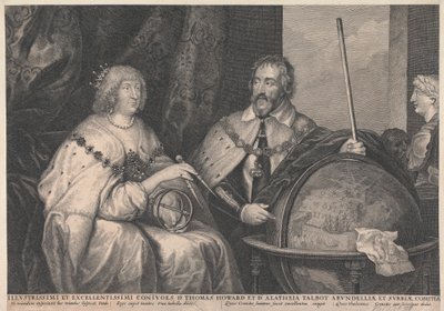 Thomas Howard, 21e Graaf van Arundel en Alethea Howard (geboren Talbot), 13e Barones Furnival, Gravin van Arundel door Lucas Vorsterman