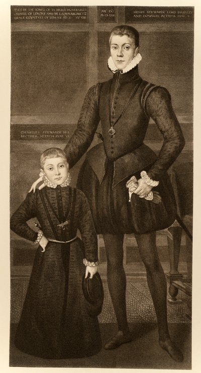 Henry, Lord Darnley (1545-1567) en zijn broer Charles (1555-1576) uit 