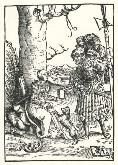 David en Abigail door Lucas the Elder (after) Cranach