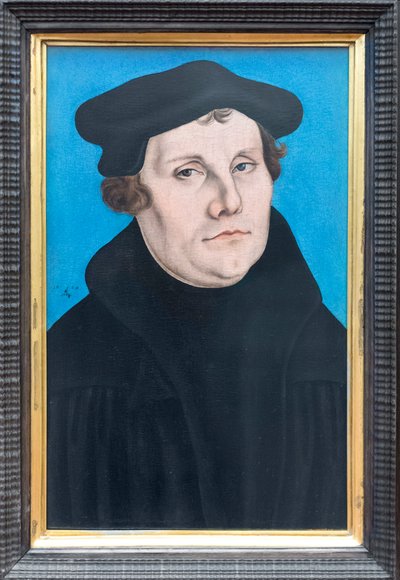 Portretten van Maarten Luther door Lucas the Elder (workshop of) Cranach