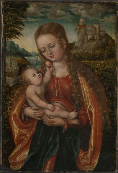 De Maagd en Kind, ca. 1518 door Lucas the Elder (workshop of) Cranach