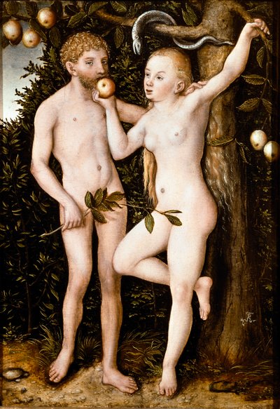 Adam en Eva door Lucas the Elder Cranach