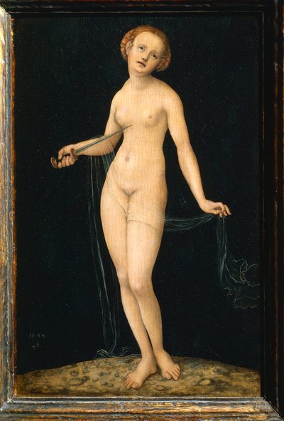 Lucretia door Lucas the Elder Cranach