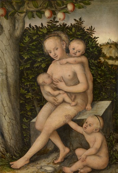Liefdadigheid door Lucas the Elder Cranach