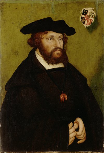 Portret van Koning Christiaan II van Denemarken (1481-1559) door Lucas the Elder Cranach