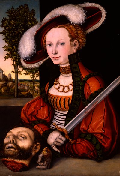 Judith met het hoofd van Holofernes door Lucas the Elder Cranach