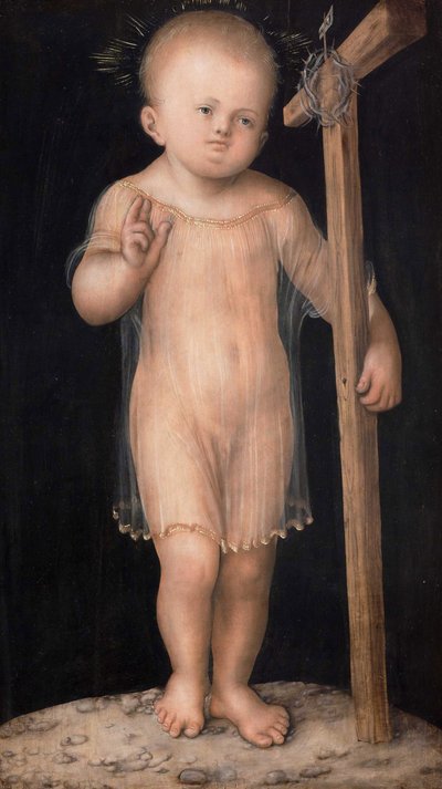 Het zegenende Christuskind door Lucas the Elder Cranach
