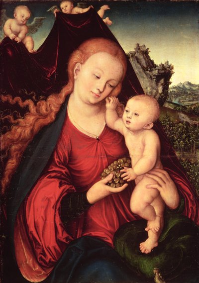 Madonna en Kind door Lucas the Elder Cranach