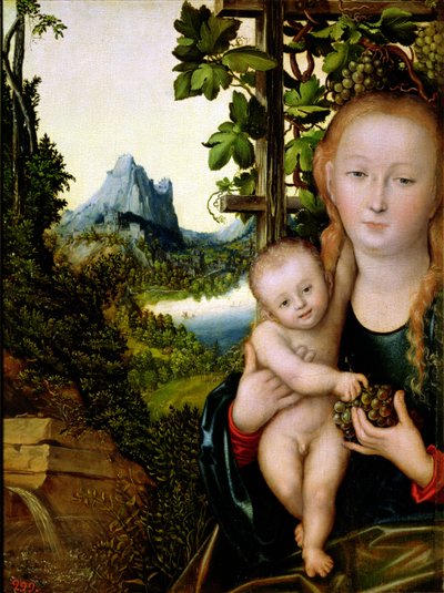 Madonna en kind, c.1525 door Lucas the Elder Cranach