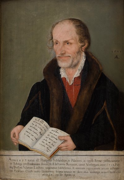 Portret van Philip Melanchthon (1497–1560) door Lucas the Elder Cranach