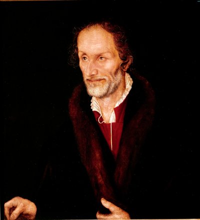 Portret van Philippe Melanchton (Philipp Schwartzerd) door Lucas the Elder Cranach
