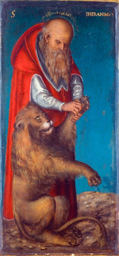Sint Hiëronymus door Lucas the Elder Cranach