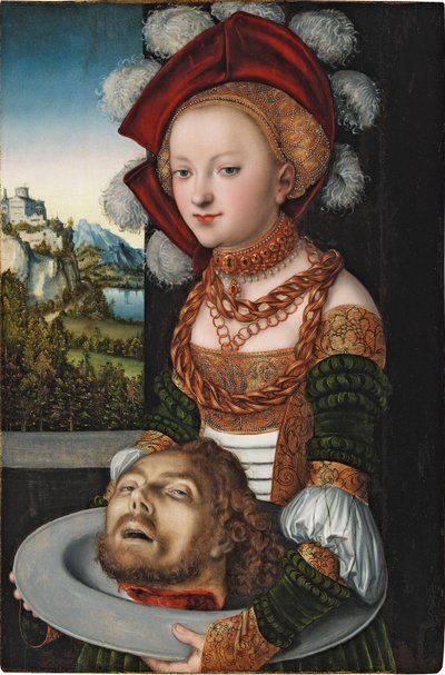 Salome met het hoofd van Johannes de Doper door Lucas the Elder Cranach