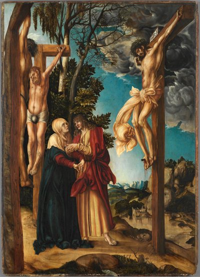 De Kruisiging door Lucas the Elder Cranach