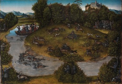 De Hertogjacht van Keurvorst Frederik de Wijze door Lucas the Elder Cranach