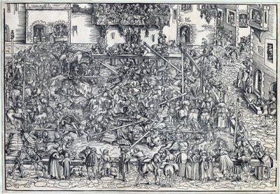 Toernooi door Lucas the Elder Cranach