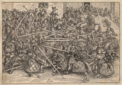 Toernooi door Lucas the Elder Cranach