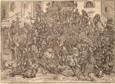 Toernooi door Lucas the Elder Cranach