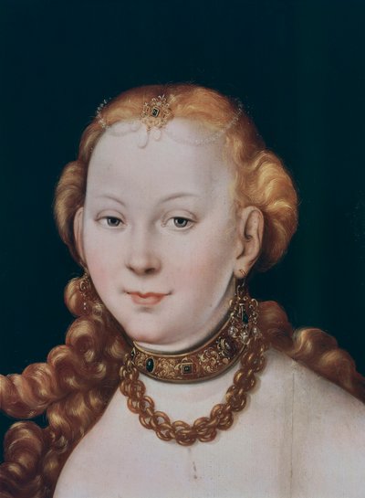 Venus (detail) door Lucas the Elder Cranach
