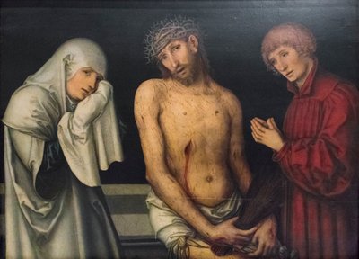 Pietà door Lucas the Elder or Hans (d.1537) Cranach