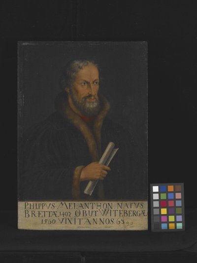 Portret van Philipp Melanchthon door Lucas the Younger Cranach