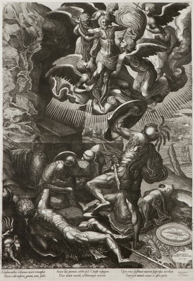 De Opstanding van Christus, 1557 door Lucas van Doetechum