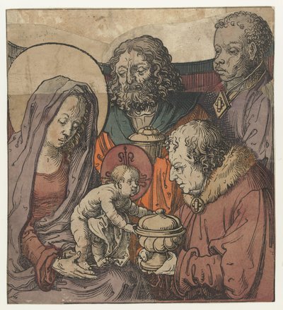 De Aanbidding der Wijzen door Lucas van Leyden (circle of)