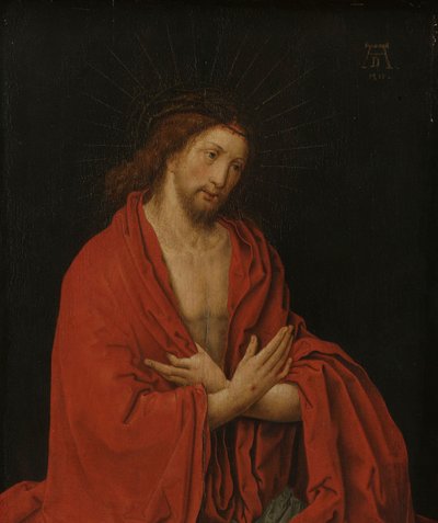 Christus met doornenkroon door Lucas van Leyden (copy after)