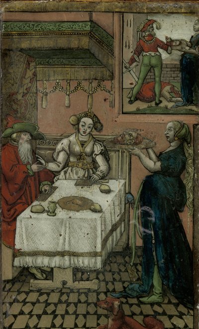Salome met het Hoofd van Johannes de Doper door Lucas van Leyden (manner of)
