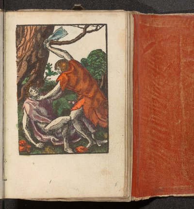 Kaïn doodt Abel door Lucas van Leyden (workshop of)