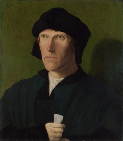 Een Man van 38 jaar, ca. 1521 door Lucas van Leyden