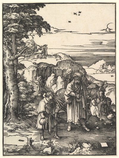 Abraham die Isaac gaat Offer door Lucas van Leyden