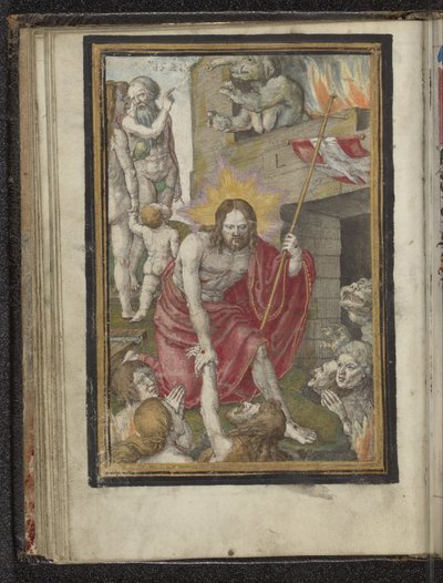 Afdaling in het voorgeborchte Passie van Christus door Lucas van Leyden
