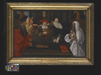 Allegorie van de jeugd tussen roem en dwaasheid door Lucas van Leyden